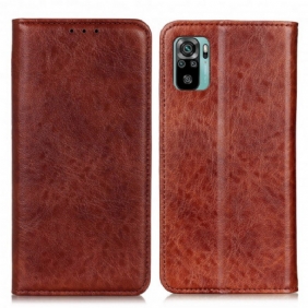 Bescherming Hoesje voor Xiaomi Redmi Note 10 / 10S Folio-hoesje Getextureerd Leereffect