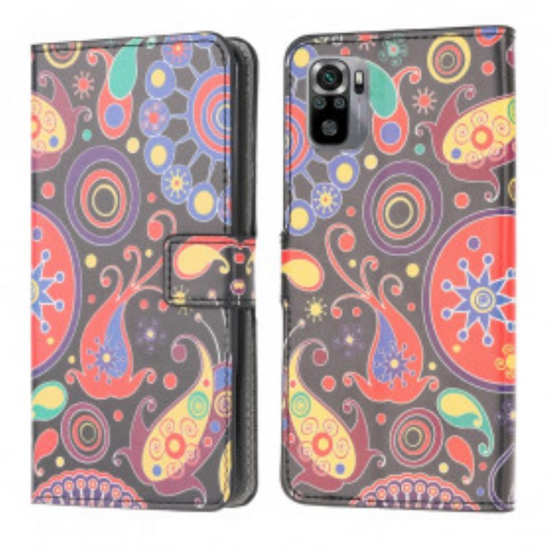 Flip Case voor Xiaomi Redmi Note 10 / 10S Galaxy-ontwerp