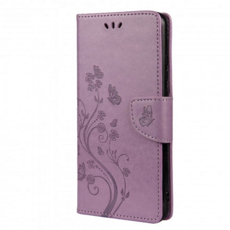 Folio-hoesje voor Xiaomi Redmi Note 10 / 10S Aziatische Vlinders En Bloemen