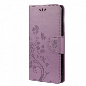 Folio-hoesje voor Xiaomi Redmi Note 10 / 10S Aziatische Vlinders En Bloemen