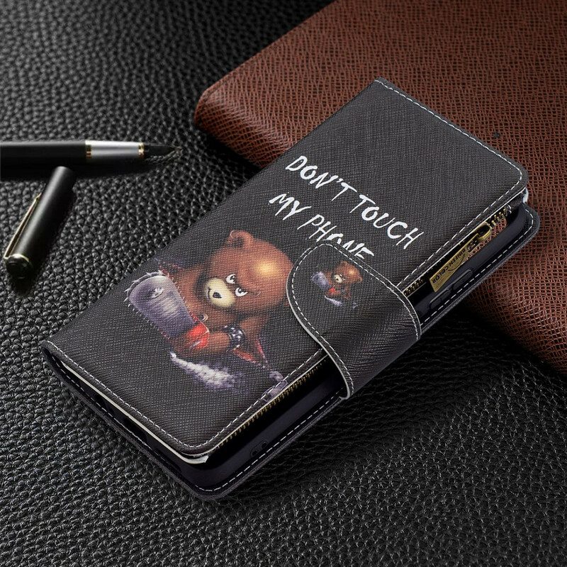 Folio-hoesje voor Xiaomi Redmi Note 10 / 10S Beer Met Ritssluiting