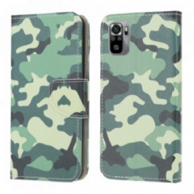 Folio-hoesje voor Xiaomi Redmi Note 10 / 10S Camouflage