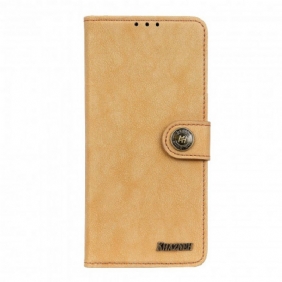 Folio-hoesje voor Xiaomi Redmi Note 10 / 10S Khazneh Retro Splitleer