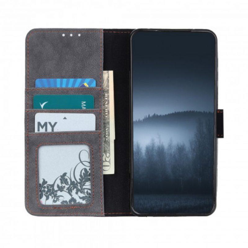 Folio-hoesje voor Xiaomi Redmi Note 10 / 10S Khazneh Retro Splitleer