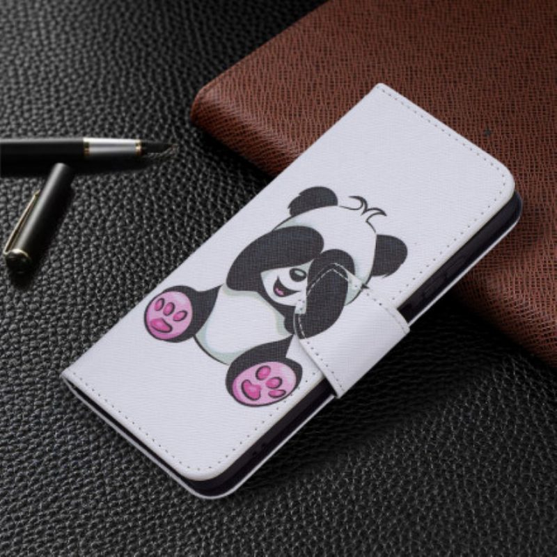 Folio-hoesje voor Xiaomi Redmi Note 10 / 10S Panda-plezier