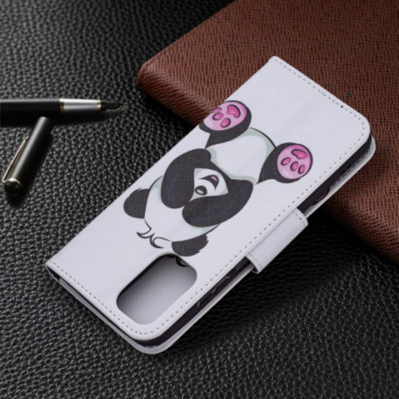 Folio-hoesje voor Xiaomi Redmi Note 10 / 10S Panda-plezier