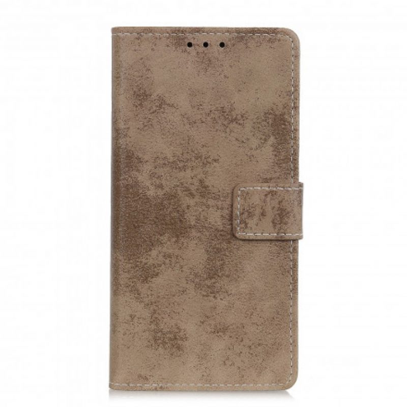 Folio-hoesje voor Xiaomi Redmi Note 10 / 10S Vintage Leereffect