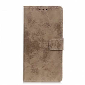 Folio-hoesje voor Xiaomi Redmi Note 10 / 10S Vintage Leereffect