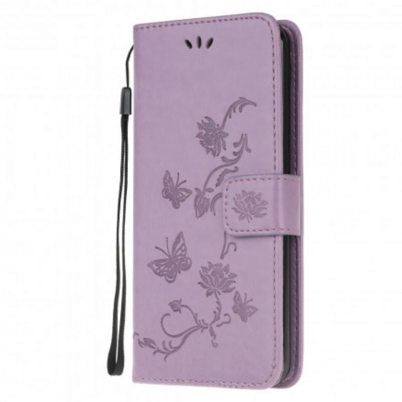 Folio-hoesje voor Xiaomi Redmi Note 10 / 10S Vlinders En Bloemen