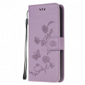 Folio-hoesje voor Xiaomi Redmi Note 10 / 10S Vlinders En Bloemen