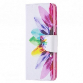 Folio-hoesje voor Xiaomi Redmi Note 10 / 10S Waterverf Bloem