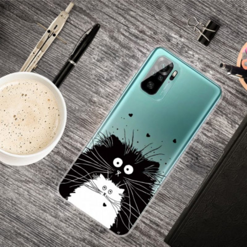 Hoesje voor Xiaomi Redmi Note 10 / 10S Kijk Naar De Katten