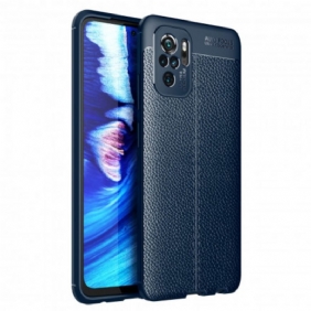 Hoesje voor Xiaomi Redmi Note 10 / 10S Ledereffect Litchi Dubbele Lijn