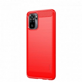 Hoesje voor Xiaomi Redmi Note 10 / 10S Mofi Geborsteld Koolstofvezel