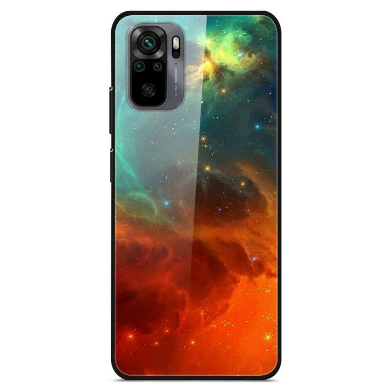 Hoesje voor Xiaomi Redmi Note 10 / 10S Premium Kleuren Gehard Glas