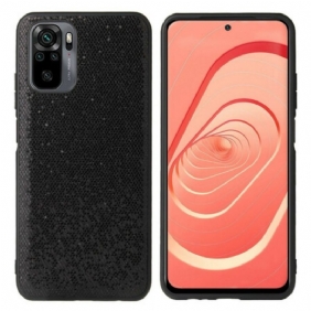 Hoesje voor Xiaomi Redmi Note 10 / 10S Zwarte Pailletten