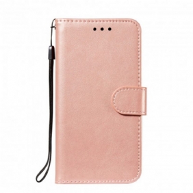 Leren Hoesje voor Xiaomi Redmi Note 10 / 10S Monochrome Lederen Stijl