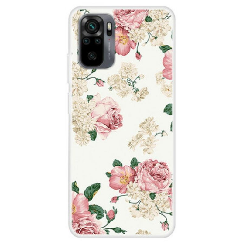 Telefoonhoesje voor Xiaomi Redmi Note 10 / 10S Vrijheid Bloemen