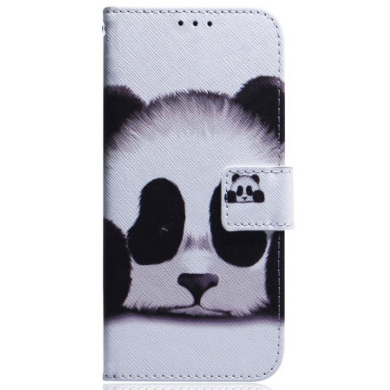 Leren Hoesje Motorola Edge 50 Ultra Panda Bescherming Hoesje