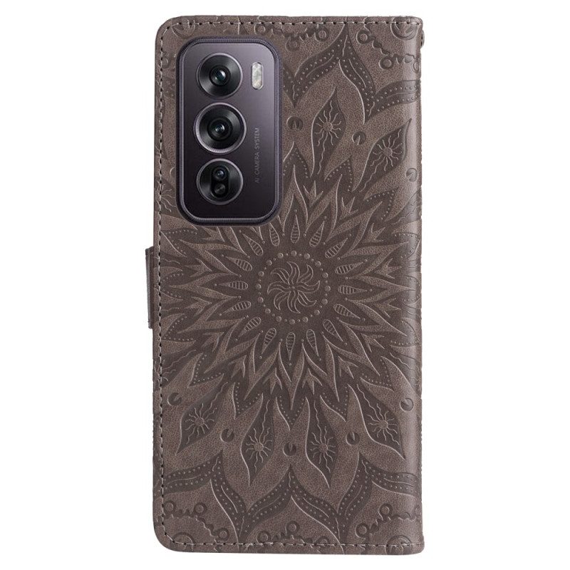 Bescherming Hoesje Oppo Reno 12 Pro 5g Mandala Met Riempje