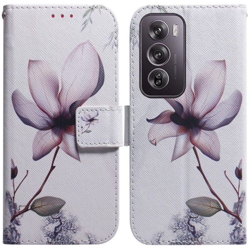 Bescherming Hoesje Oppo Reno 12 Pro 5g Roze Bloem