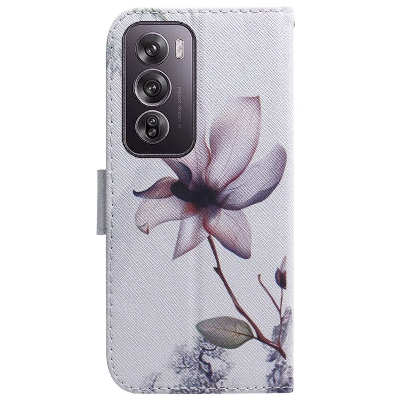 Bescherming Hoesje Oppo Reno 12 Pro 5g Roze Bloem