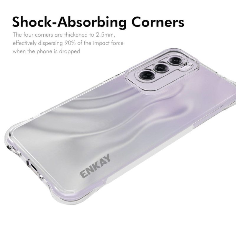 Case Hoesje Oppo Reno 12 Pro 5g Telefoonhoesje Transparant Enkay