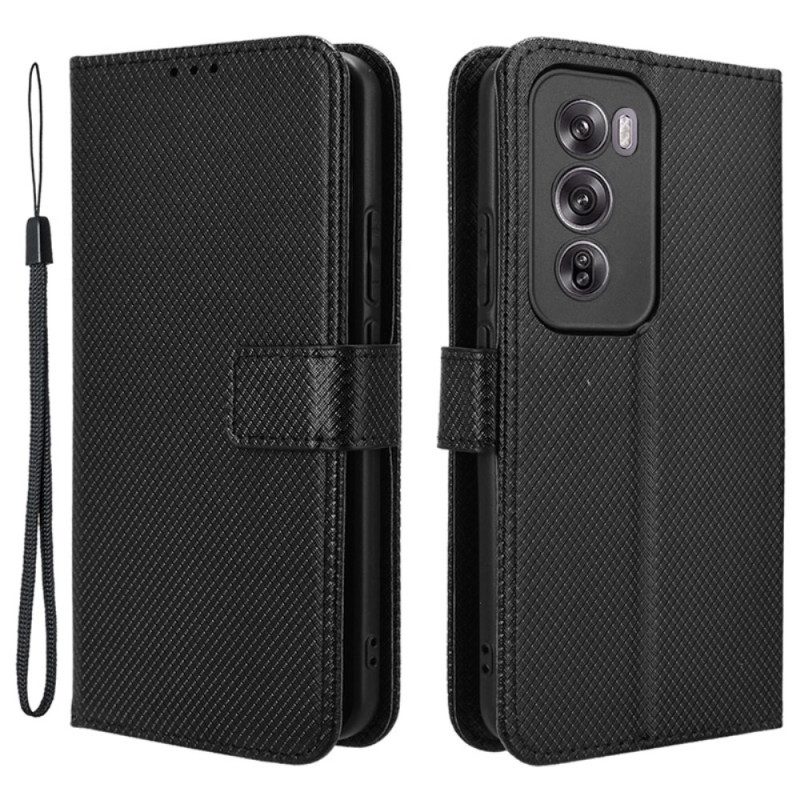 Flip Case Leren Oppo Reno 12 Pro 5g Bandsteken