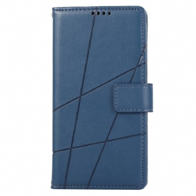 Flip Case Leren Oppo Reno 12 Pro 5g Lijnen