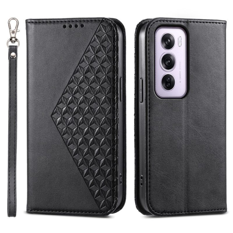 Folio-hoesje Oppo Reno 12 Pro 5g Diamanten Met Bandjes