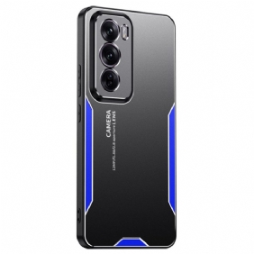 Hoesje Oppo Reno 12 Pro 5g Metaaleffect Bescherming Hoesje