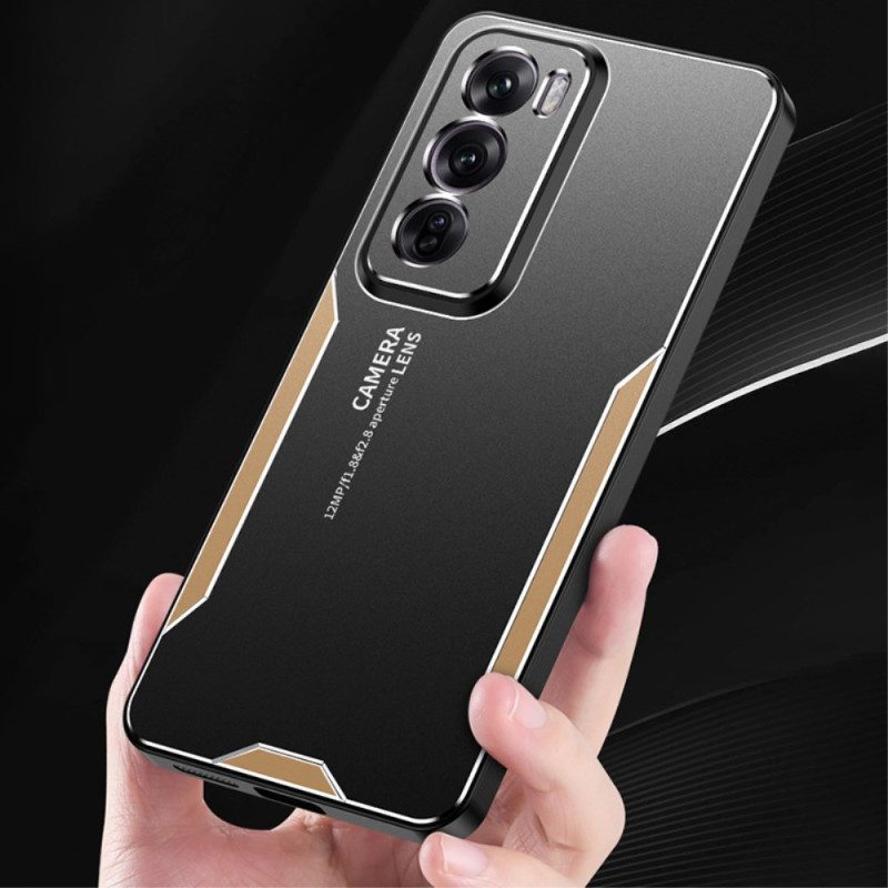 Hoesje Oppo Reno 12 Pro 5g Metaaleffect Bescherming Hoesje