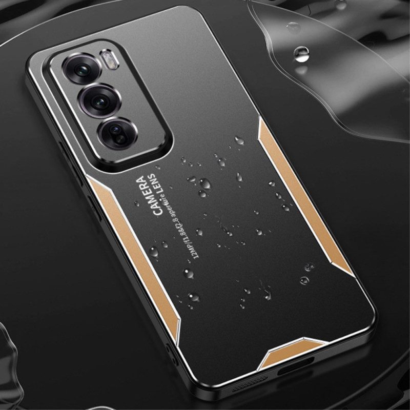 Hoesje Oppo Reno 12 Pro 5g Metaaleffect Bescherming Hoesje