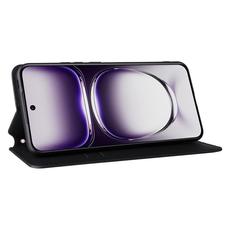 Leren Hoesje Voor Oppo Reno 12 Pro 5g 3d-ruitpatroon