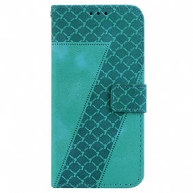 Leren Hoesje Voor Oppo Reno 12 Pro 5g Uitvoering 7 Met Riem