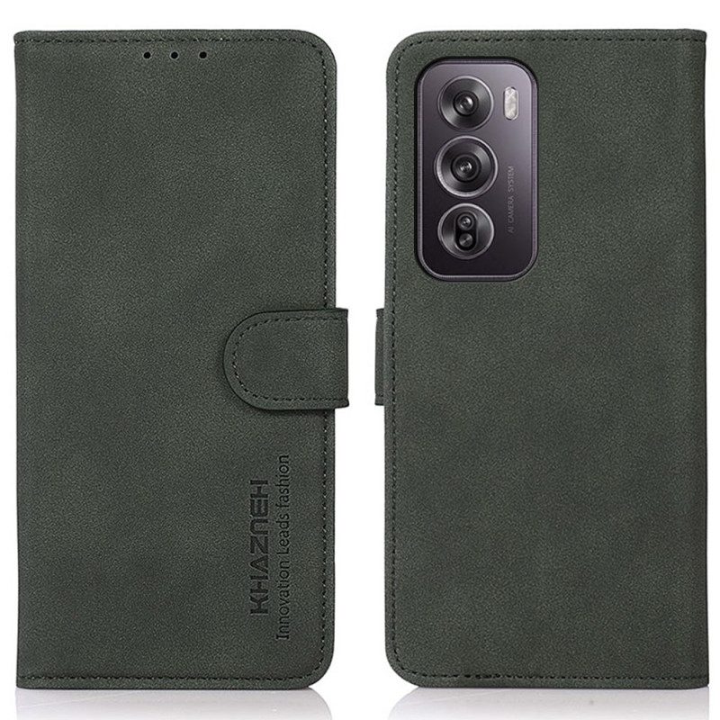 Leren Hoesje Voor Oppo Reno 12 Pro 5g Vintage Khazneh