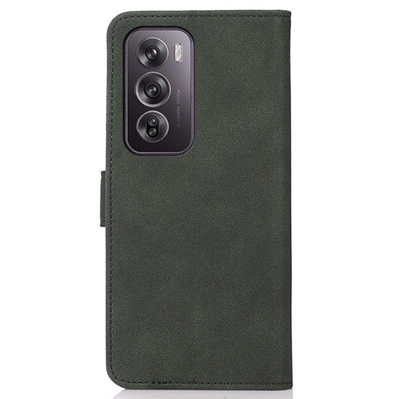 Leren Hoesje Voor Oppo Reno 12 Pro 5g Vintage Khazneh