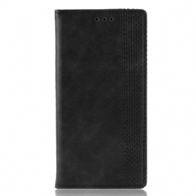 Bescherming Hoesje voor Samsung Galaxy Note 10 Folio-hoesje Gestileerd Vintage Leereffect