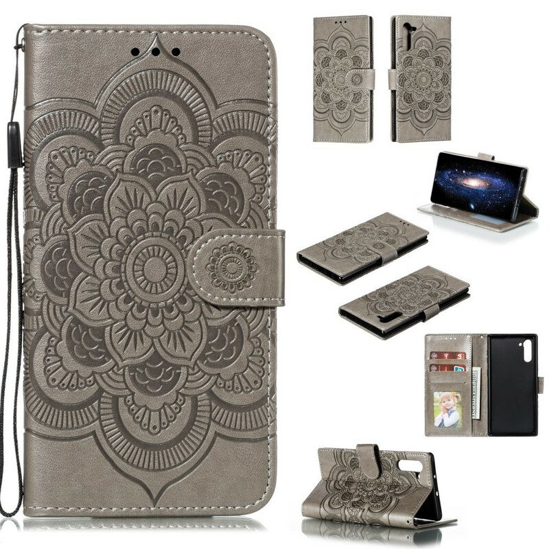 Folio-hoesje voor Samsung Galaxy Note 10 Volledige Mandala