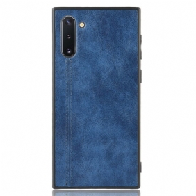 Hoesje voor Samsung Galaxy Note 10 Couture-leereffect