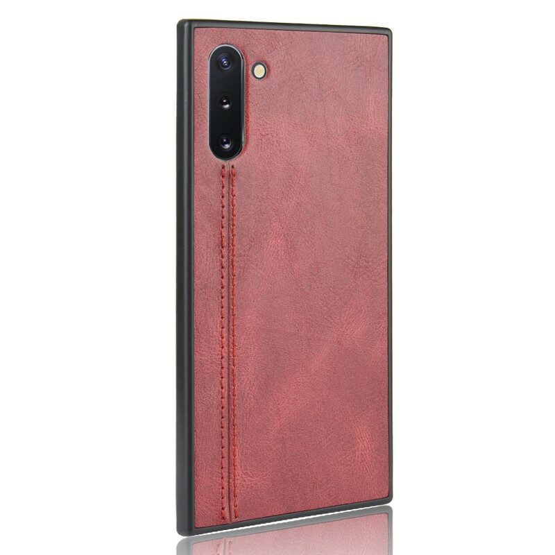 Hoesje voor Samsung Galaxy Note 10 Couture-leereffect