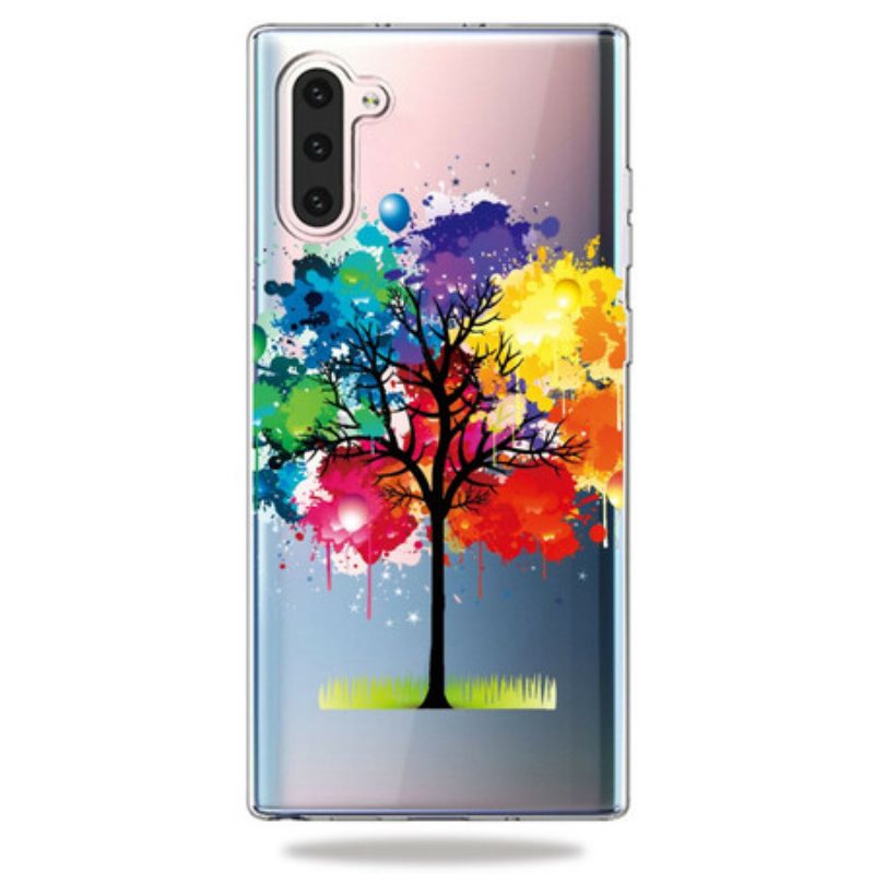 Telefoonhoesje voor Samsung Galaxy Note 10 Naadloze Aquarel Boom