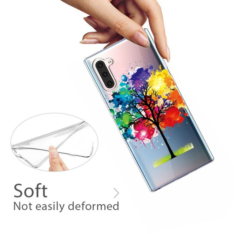 Telefoonhoesje voor Samsung Galaxy Note 10 Naadloze Aquarel Boom