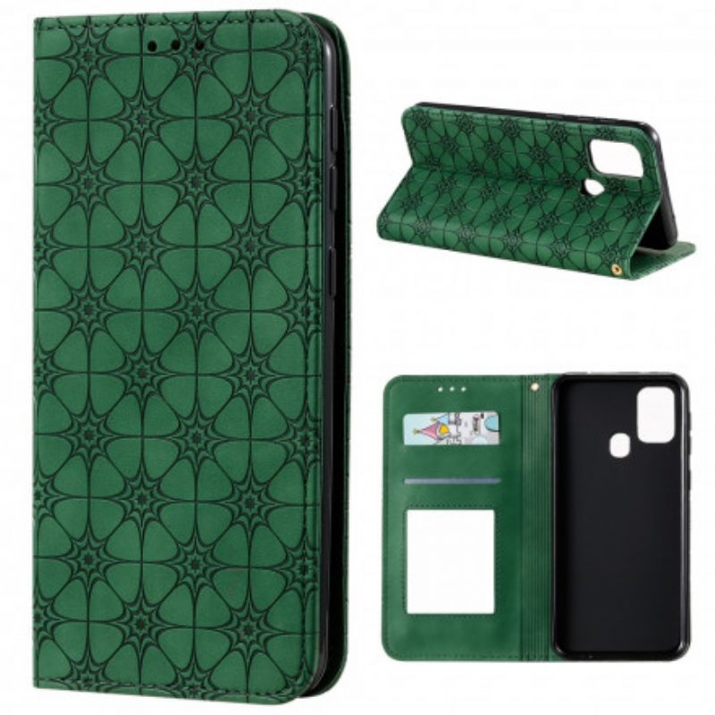 Bescherming Hoesje voor Samsung Galaxy M31 Folio-hoesje Barokke Bloemen