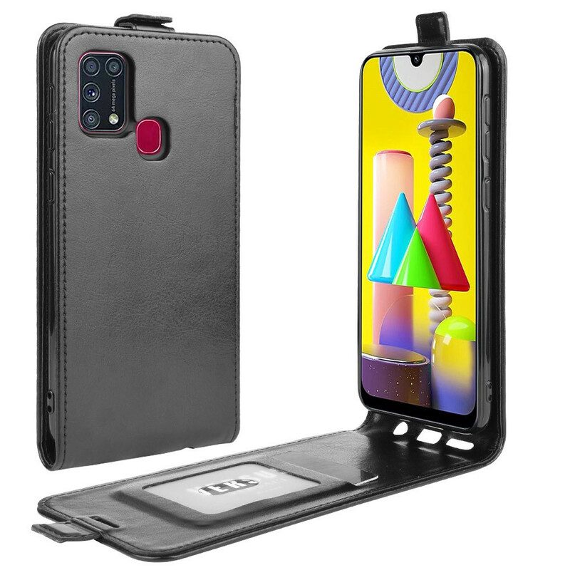 Folio-hoesje voor Samsung Galaxy M31 Flip Case Opvouwbaar Leereffect