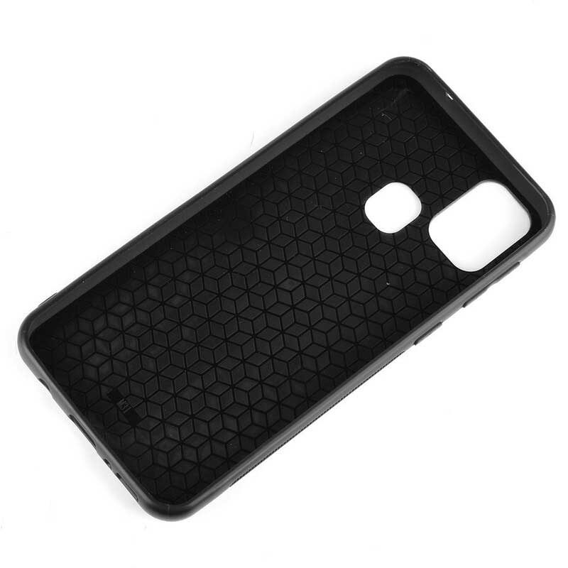 Hoesje voor Samsung Galaxy M31 Couture-leereffect