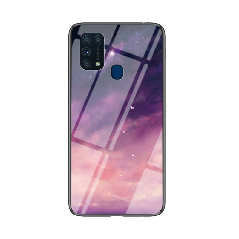 Telefoonhoesje voor Samsung Galaxy M31 Schoonheid Gehard Glas