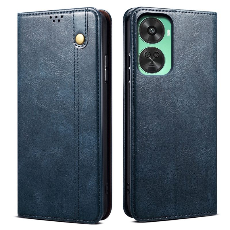 Hoesje Case Huawei Nova 12 Se Telefoonhoesje Gewaxt Imitatieleer