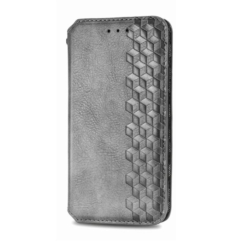 Bescherming Hoesje voor Motorola Edge 20 Folio-hoesje Leereffect Diamanttextuur