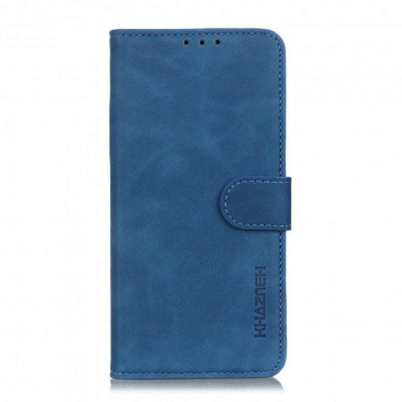 Folio-hoesje voor Motorola Edge 20 Khazneh Vintage Leereffect